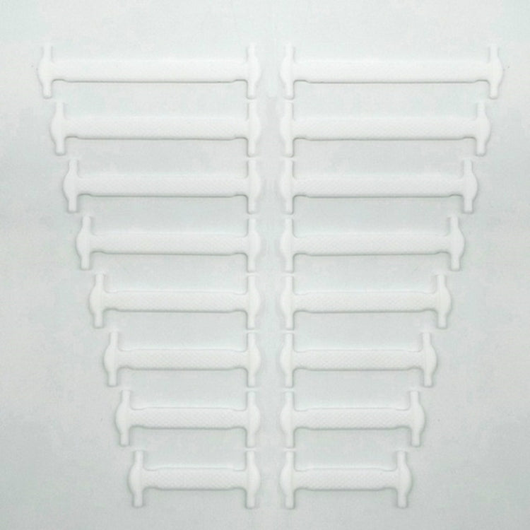 16件/套 跑步無系帶鞋帶時尚男女通用運動彈力硅膠鞋帶