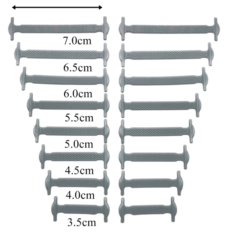 16件/套 跑步無系帶鞋帶時尚男女通用運動彈力硅膠鞋帶