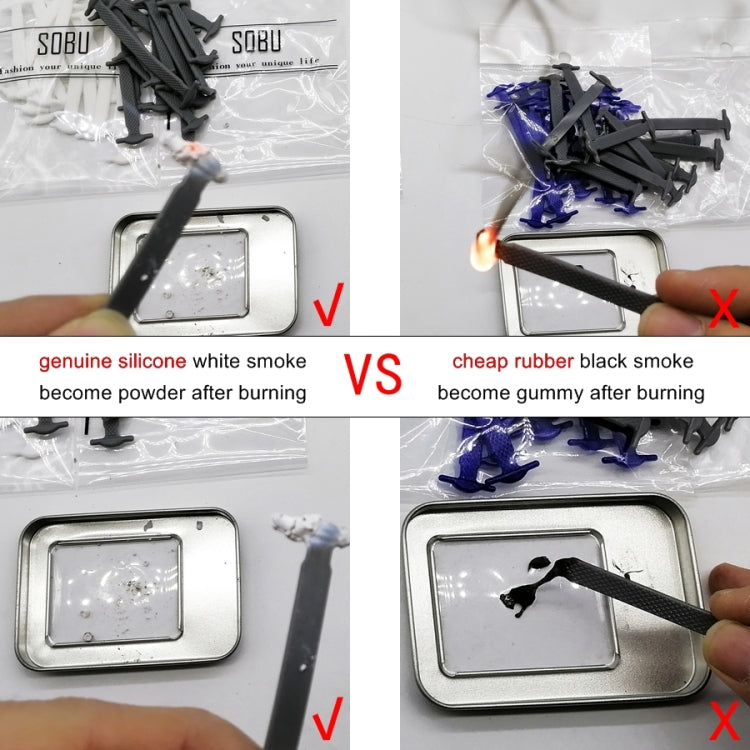 16件/套 跑步無系帶鞋帶時尚男女通用運動彈力硅膠鞋帶