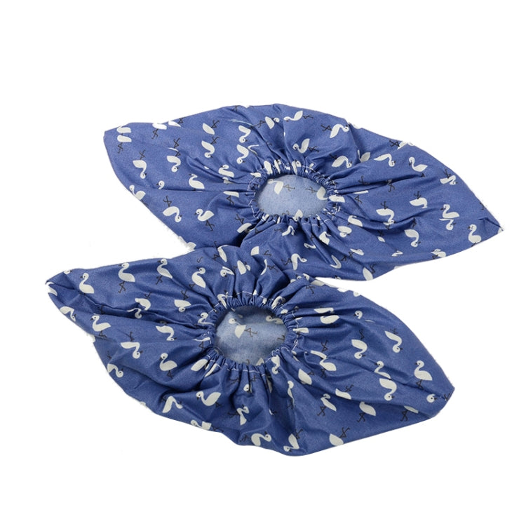 兩雙一賣 加厚可重複使用彈力鞋套家用室內防滑套鞋火烈鳥防水鞋套