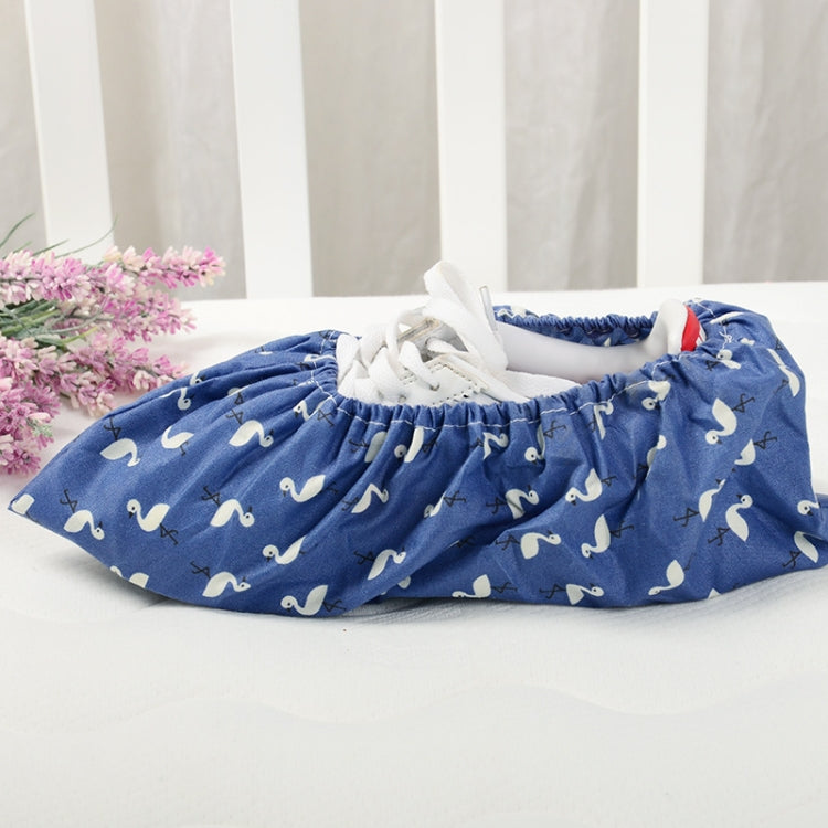 兩雙一賣 加厚可重複使用彈力鞋套家用室內防滑套鞋火烈鳥防水鞋套