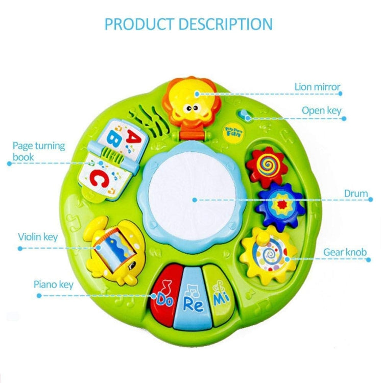 多功能燈光手拍鼓兒童電動音樂玩具