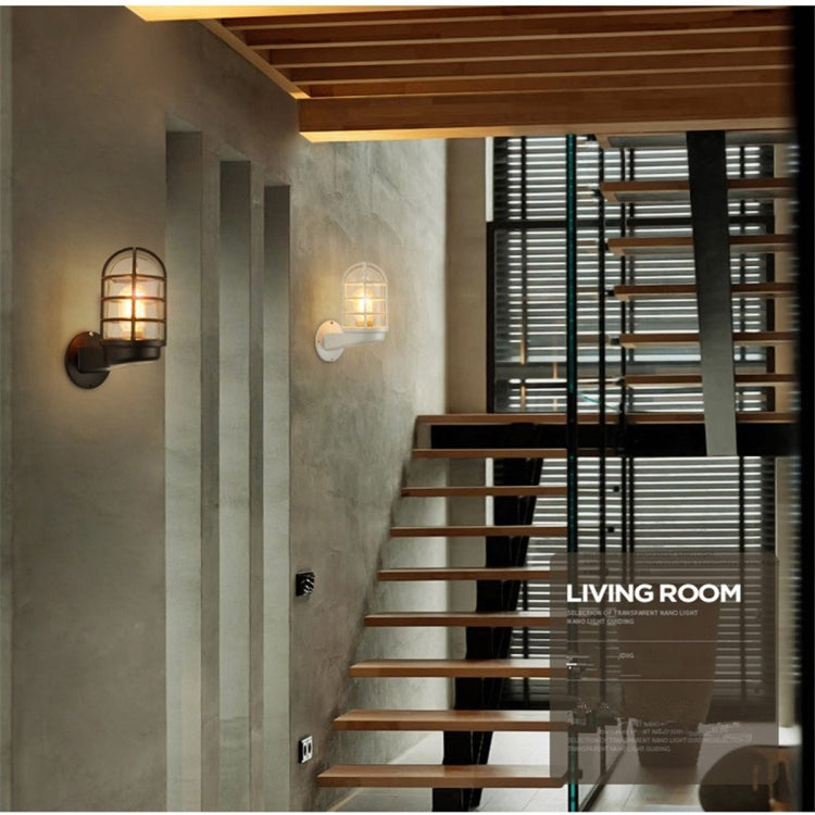 復古工業籠護壁燈閣樓室內照明鐵銅壁燈 不帶燈泡