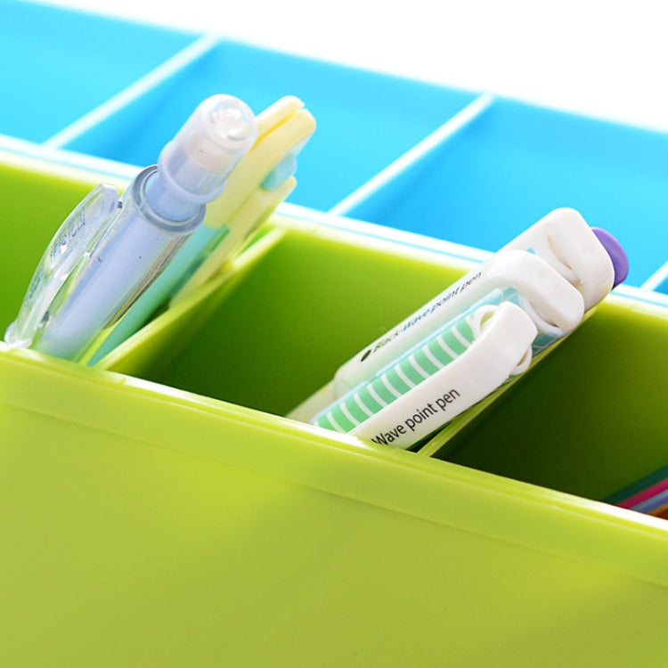 2件一賣 多功能4格桌面筆架 辦公學校收納盒 塑料盒書桌筆鉛筆收納盒