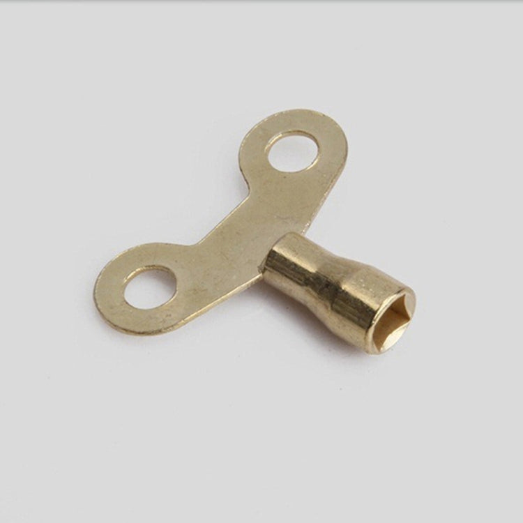 5件一賣 水龍頭鑰匙 實心黃銅鎖散熱器水暖排水方孔插座開關鑰匙