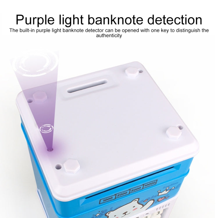 仿真卡通ATM密碼保險箱自動卷錢機 帶音樂硬幣存錢罐