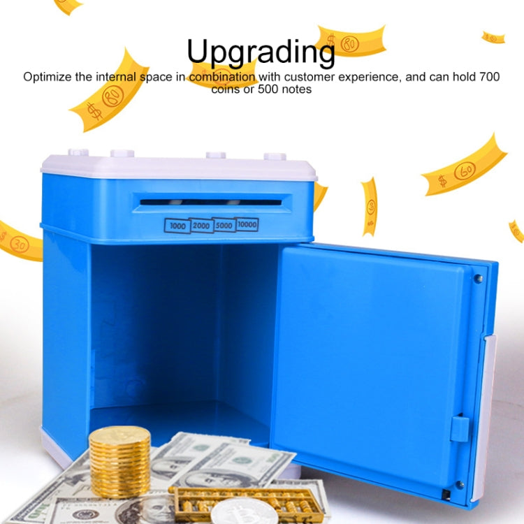 仿真卡通ATM密碼保險箱自動卷錢機 帶音樂硬幣存錢罐