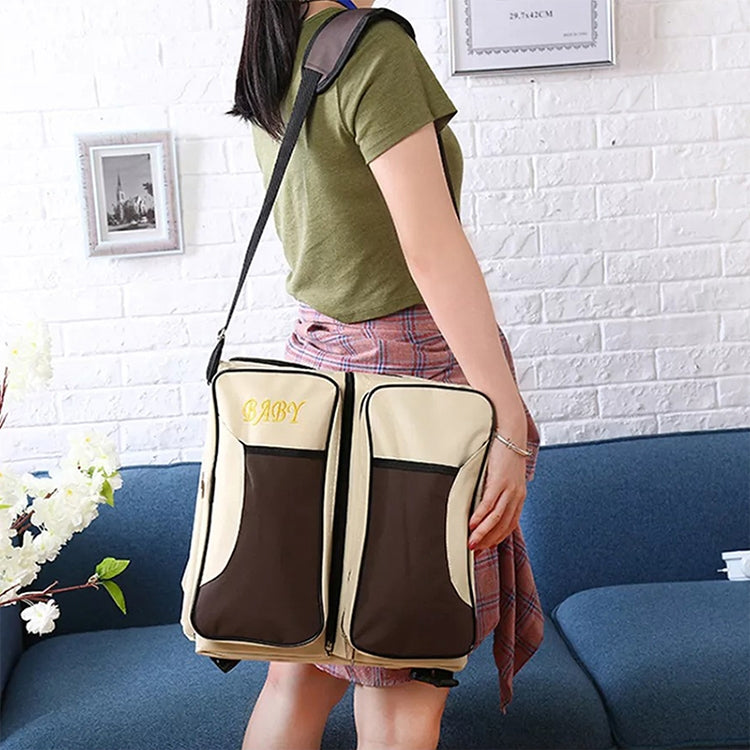 新生嬰兒便攜旅行可摺疊床媽咪包