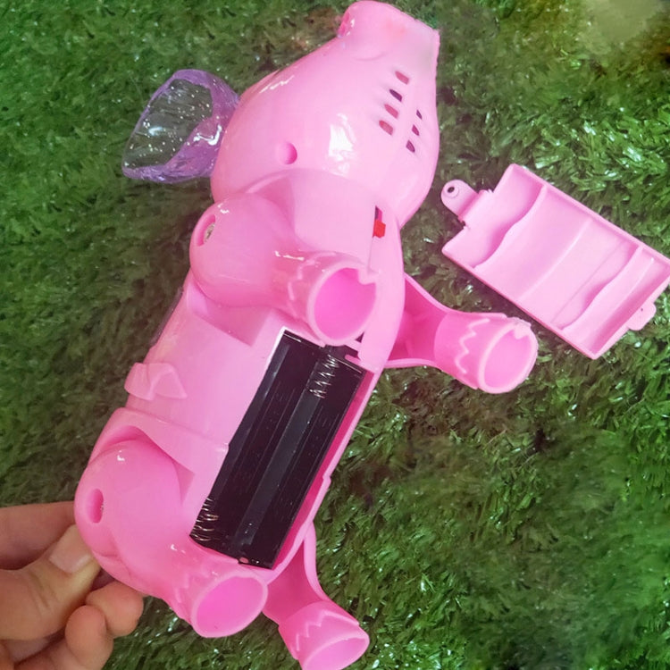 可愛發光音樂电子牽繩小豬兒童益智玩具 顏色隨機