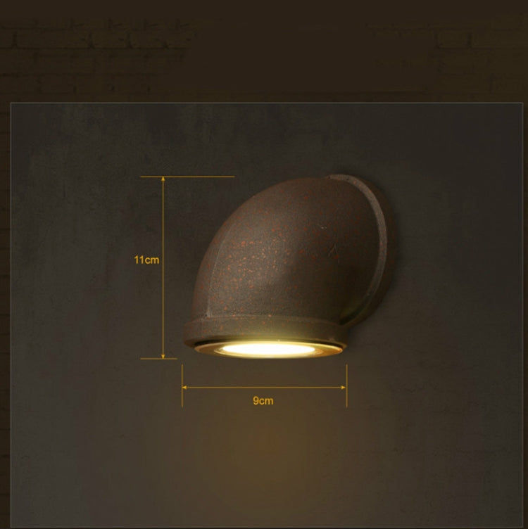 單頭水管閣樓燈創意樓梯燈鐵藝門廊咖啡廳壁燈