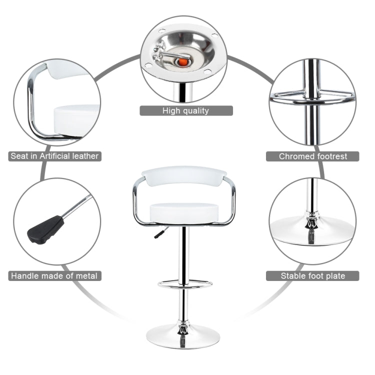 皮革轉椅高度可調節不銹鋼支架酒吧椅