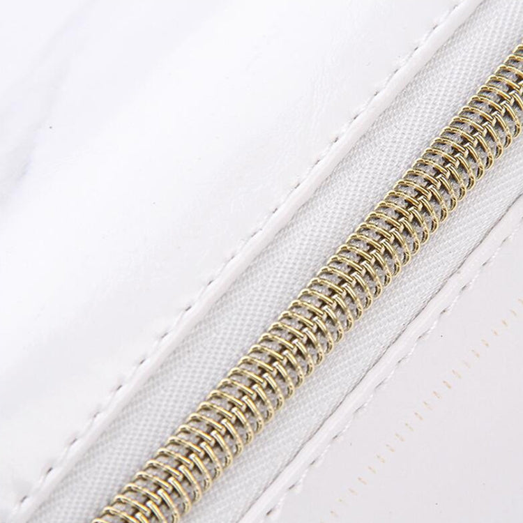 可愛大理石紋鉛筆盒大容量PU皮革化妝包筆袋學校辦公用品