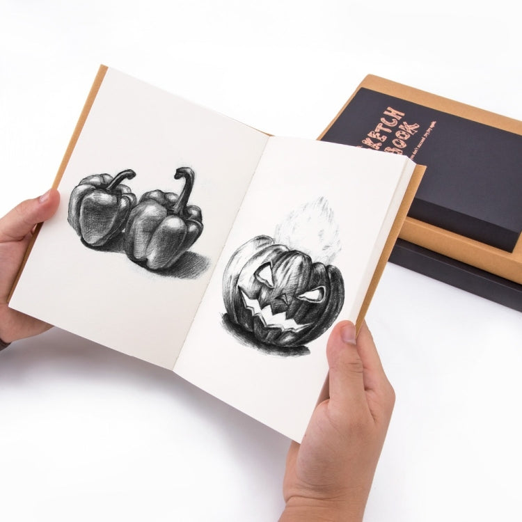 BN5704 寫生本記事本藝術素描繪圖設計120頁復古素描書日記繪圖筆記本