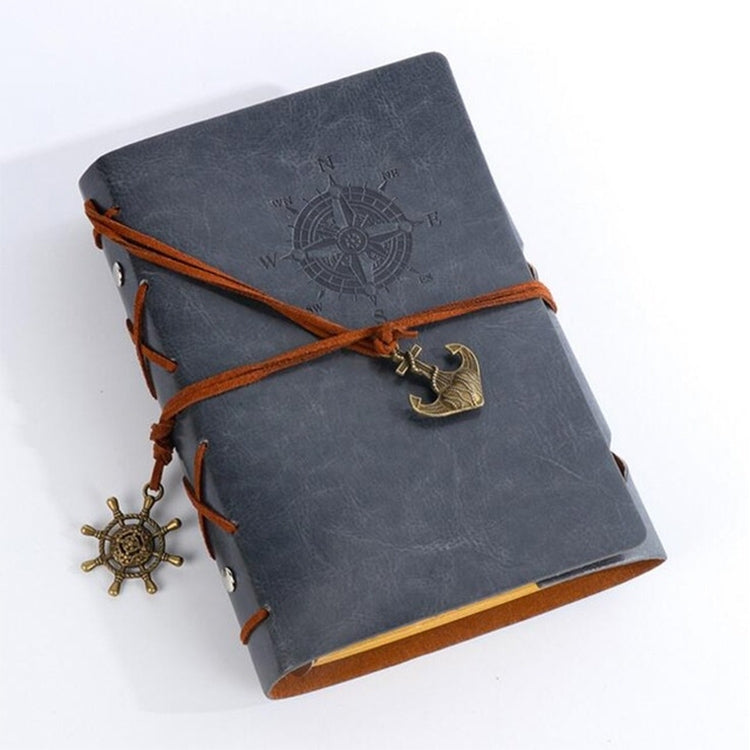 P697 創意海盜錨文具記事本辦公用品學校可愛復古螺旋筆記本日記本