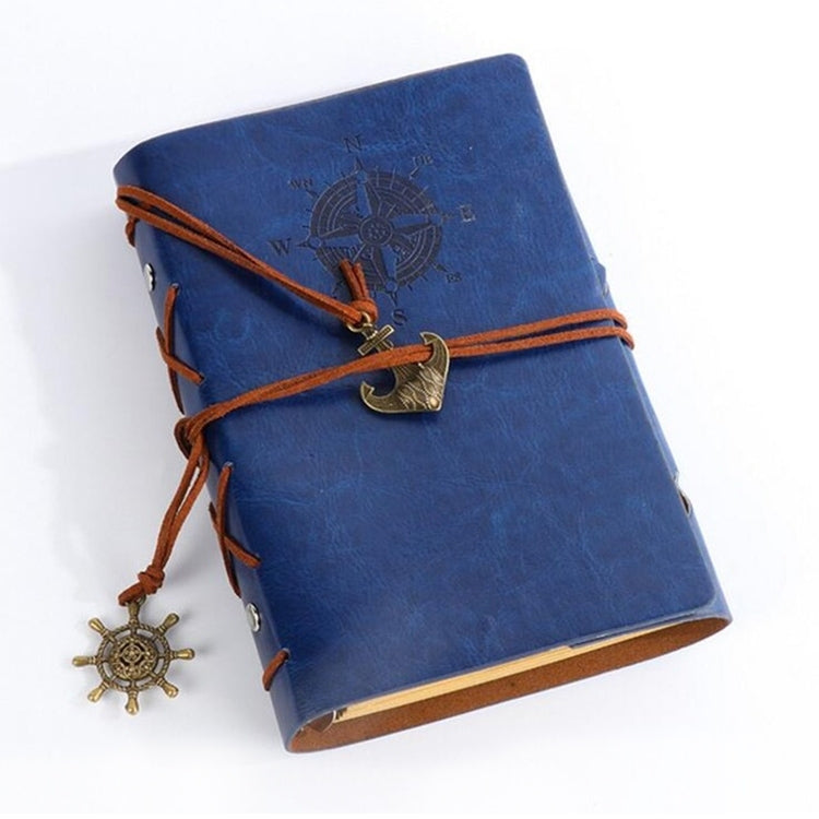 P697 創意海盜錨文具記事本辦公用品學校可愛復古螺旋筆記本日記本