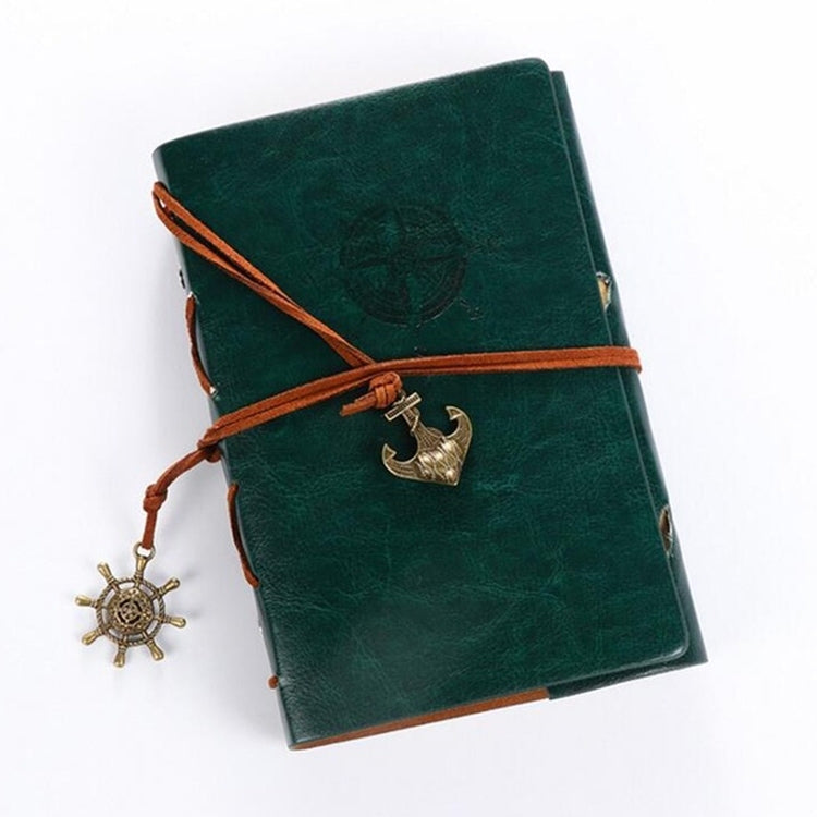 P697 創意海盜錨文具記事本辦公用品學校可愛復古螺旋筆記本日記本