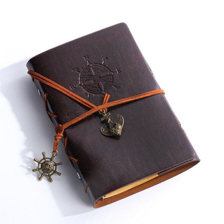 P697 創意海盜錨文具記事本辦公用品學校可愛復古螺旋筆記本日記本