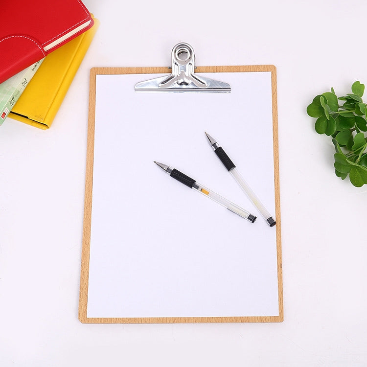 10件一賣 便攜式A4 / A5木製寫字剪貼板 文件硬板 帶蝴蝶夾