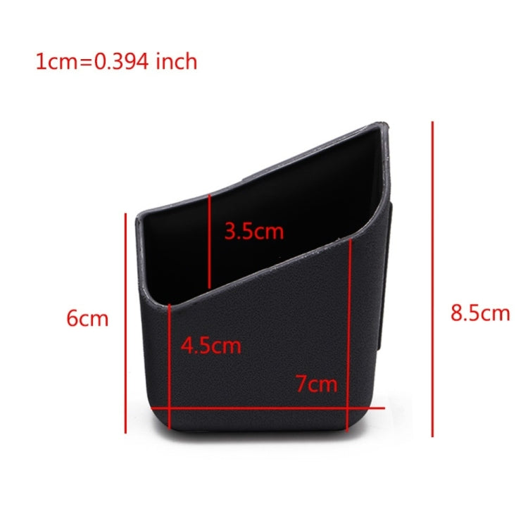 2件通用汽車配件眼鏡收納盒收納盒支架黑色