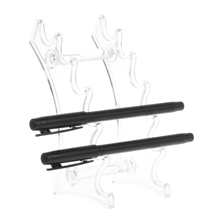 筆架 化妝刷眼影筆鉛筆展示收納支架6格架桌面管理器文具