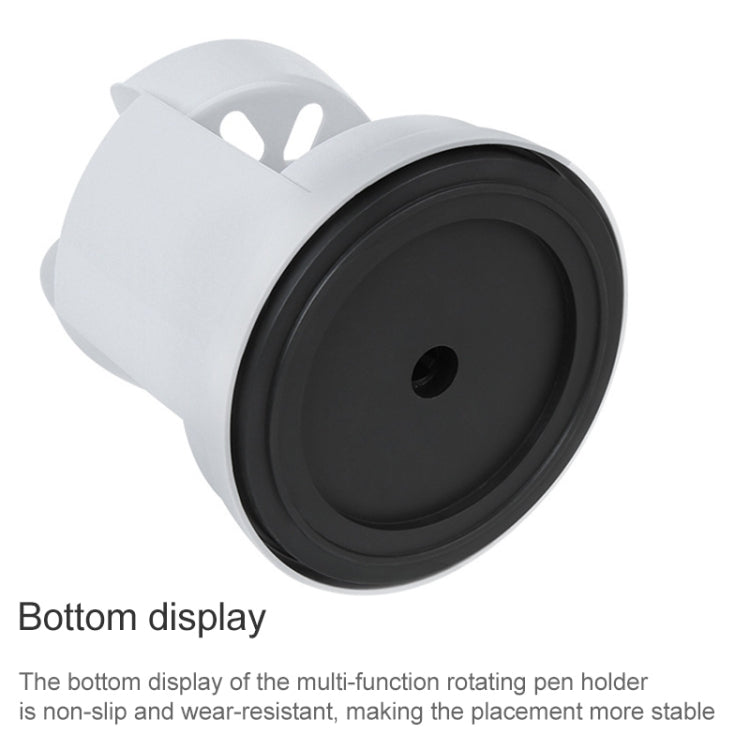 2件一賣 多功能旋轉塑料禮品筆筒 辦公收納盒