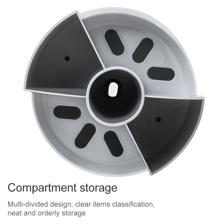 2件一賣 多功能旋轉塑料禮品筆筒 辦公收納盒