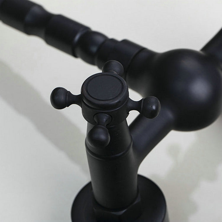 壁掛式浴室全銅古銅色冷熱仿古歐式入牆水龍頭