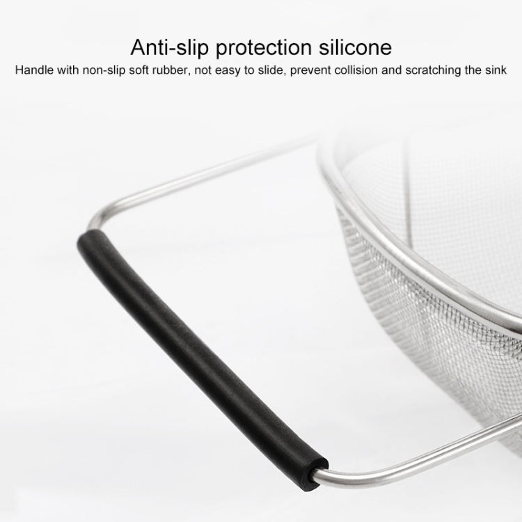 Stainless Steel Foldingf Filter Kitchen Tools Drainage Household Retractable Vegetable Fruit Basket