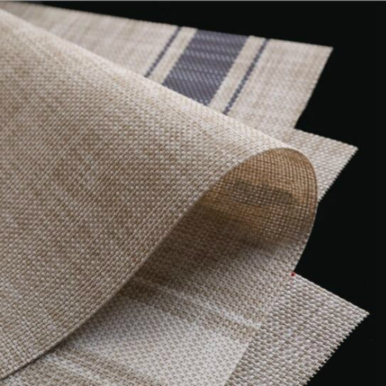 2件一賣 耐用PVC餐桌墊咖啡杯墊編織防滑餐墊 尺寸：30x45cm