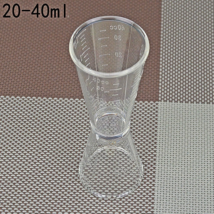 2個一賣 PC雙頭帶刻度奶茶專用小量杯器具Oz測量工具
