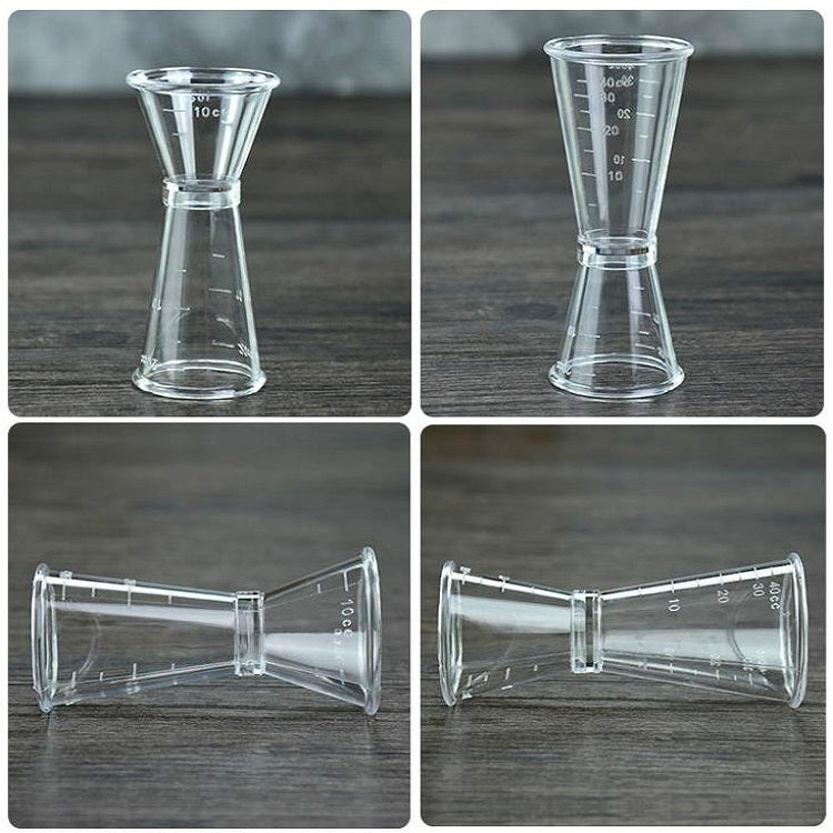 2個一賣 PC雙頭帶刻度奶茶專用小量杯器具Oz測量工具