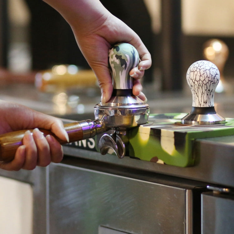 58毫米彩色硅膠磨砂手柄 咖啡錘304不銹鋼咖啡壓粉器配件