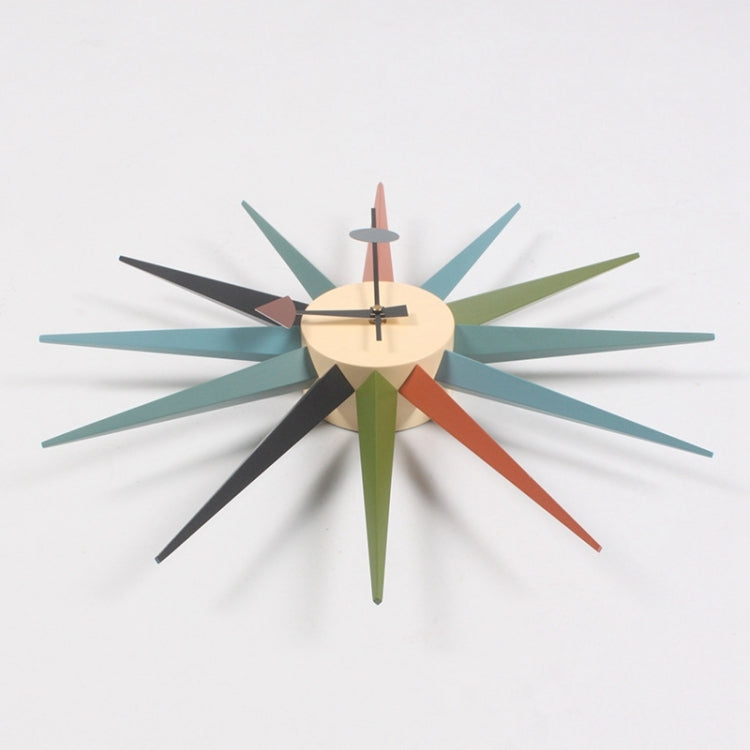 簡約現代太陽鐘錶 創意家居飾品壁鍾