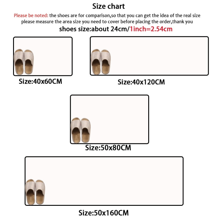 現代幾何廚房防滑墊