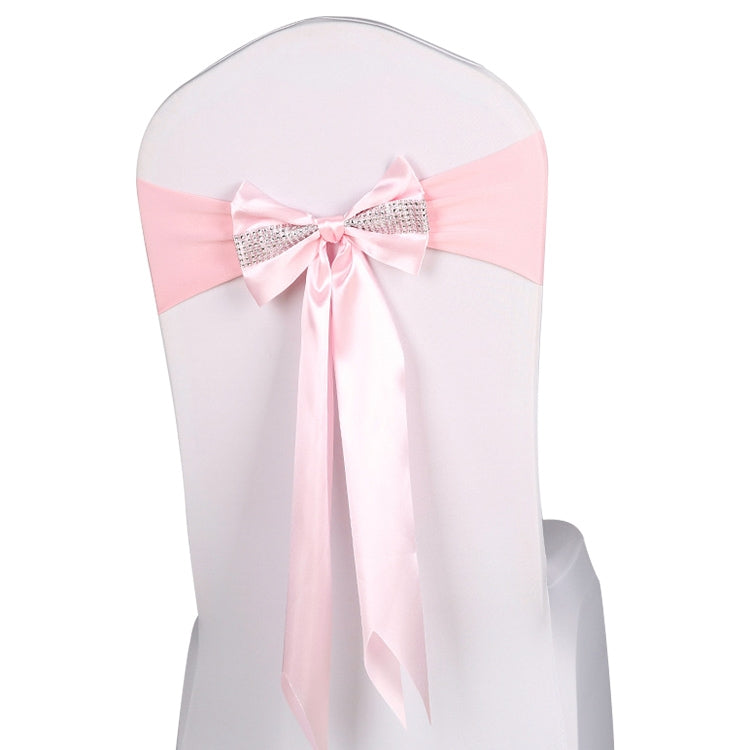 適用於婚禮活動派對儀式宴會聖誕節椅套背花彈性椅帶背帶