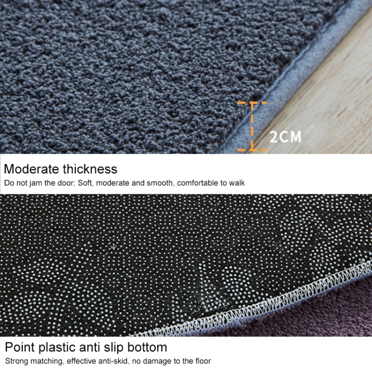 加厚海綿絲毛地毯實心圓形地毯柔軟的羊毛地墊防滑區地毯兒童卧室門墊