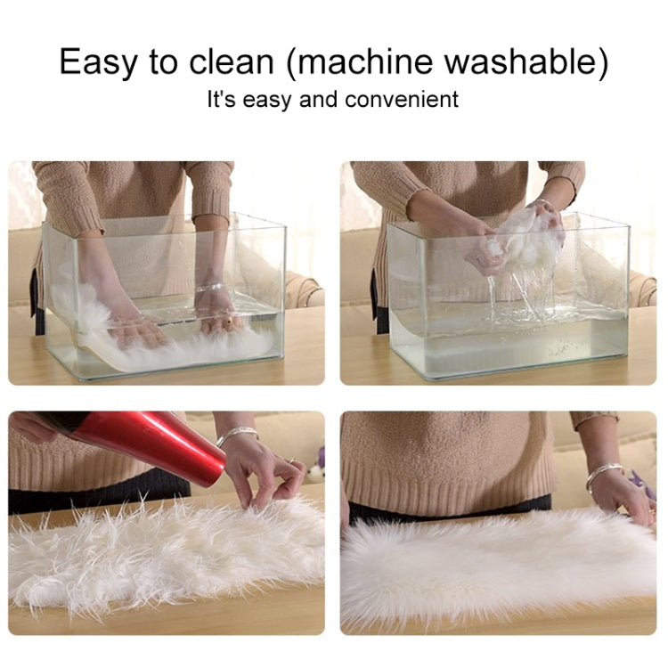 長毛絨圓形地毯客廳裝飾仿羊毛地毯