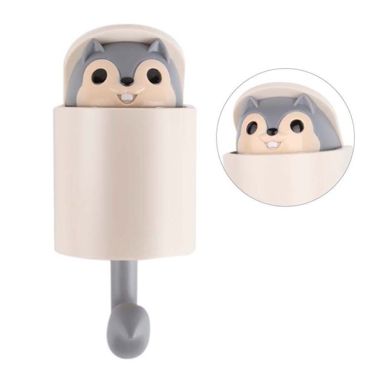 松鼠創意掛鈎強力粘膠掛壁