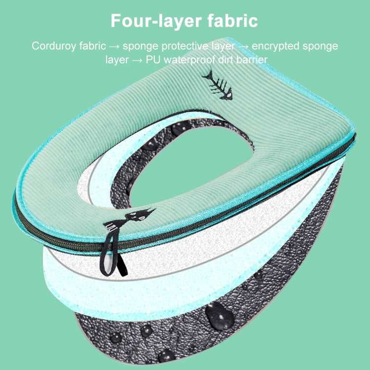 可拆洗浴室馬桶蓋坐墊保暖軟墊馬桶蓋墊家用產品