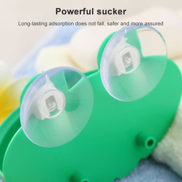 浴室可愛卡通強力吸盤瀝水肥皂盒