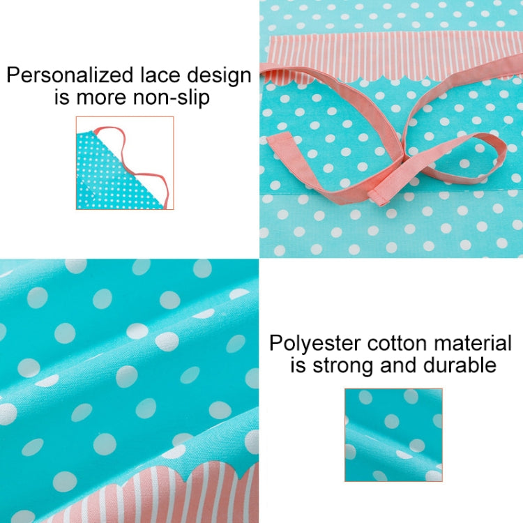 糖果色圓點無袖廚房工作圍裙