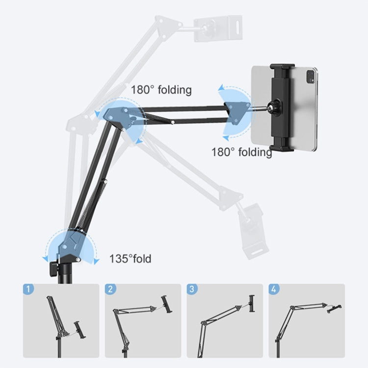 直播摺疊多功能落地支架 適用於4-13英寸手機/平板/Switch
