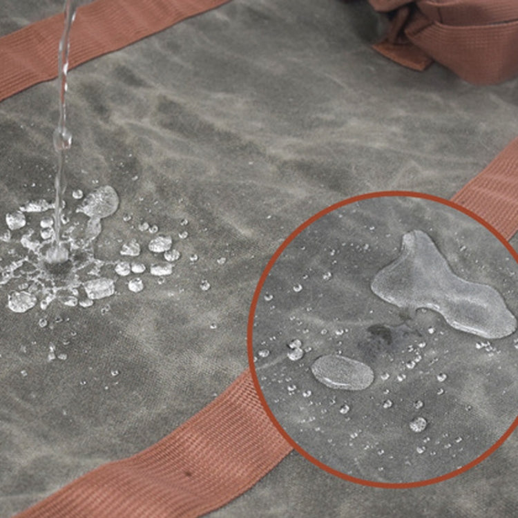 單肩手提兩用防水過蠟帆布雙提手耐磨伐木包