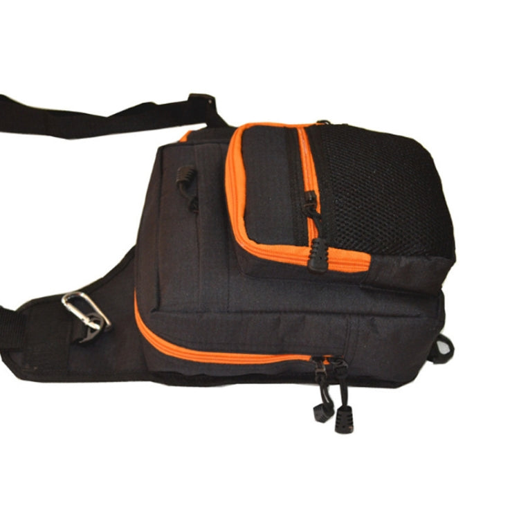 戶外釣魚用品牛津布三色釣魚斜挎包