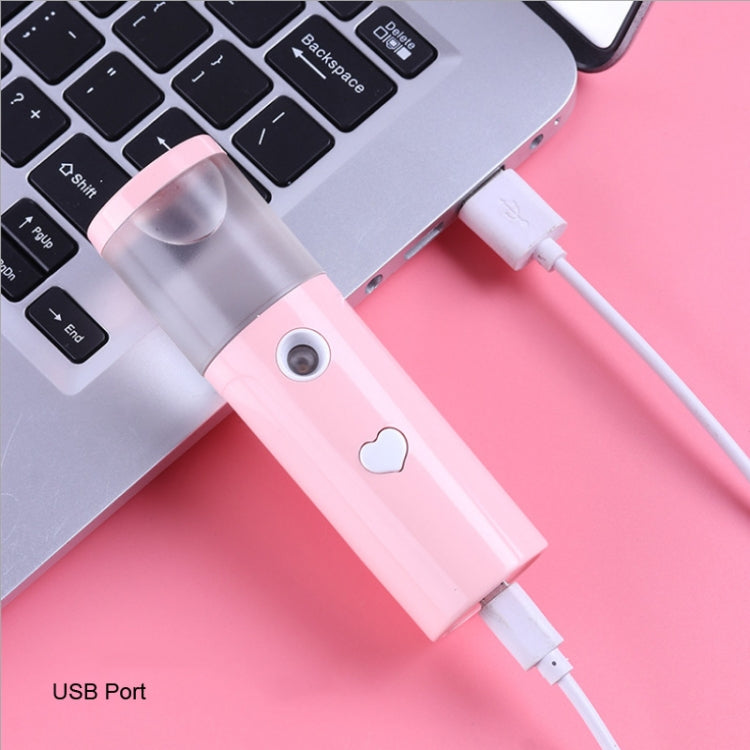 臉部加濕器噴霧儀USB充電納米手持冷噴美容儀酒精消毒器