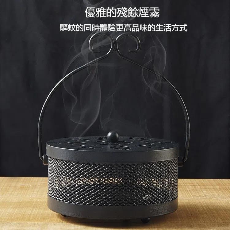 戶外便攜式多功能鏤空防火帶蓋蚊香盒