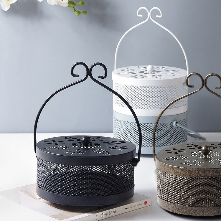 戶外便攜式多功能鏤空防火帶蓋蚊香盒