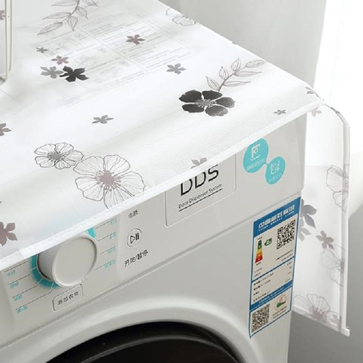 簡約印花冰箱家用電器防水廚房收納防塵罩