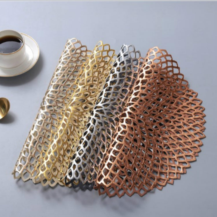 桌碗墊家居裝飾餐墊餐桌PVC塑料空心絕緣圓形巴洛克式地中海杯墊