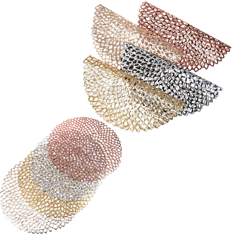 桌碗墊家居裝飾餐墊餐桌PVC塑料空心絕緣圓形巴洛克式地中海杯墊